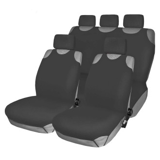 Авточехлы (майка) полиэстер серые (7 предм.) AIRLINE - ASC-F2k
