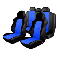 Авточехлы универсальные экокожа черно-синие Taipan Brevon PANDORA-A - TAI-1305/1315 BK/BL (11предм.)