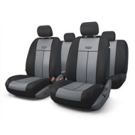 Авточехлы универсальные полиэстер/сетка (AIRBAG) черно-серые (9 предм.) AUTOPROFI - TT-902M BK/D.GY