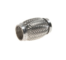 Гофра глушителя 45x120 в 3-ой оплетке interlock нержавеющая сталь GARDE - G45120
