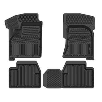 Коврик салона ВАЗ-2110-2112 (95-07) 3D резина черный (4 предм.) Standart SRTK - LD.10.01001