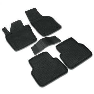 Коврик салона VW Tiguan (07-) резина черный (5 предм.) SEINTEX - 82565