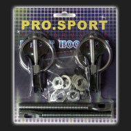 Замок капота PRO SPORT серебрo комплект - RS-00718